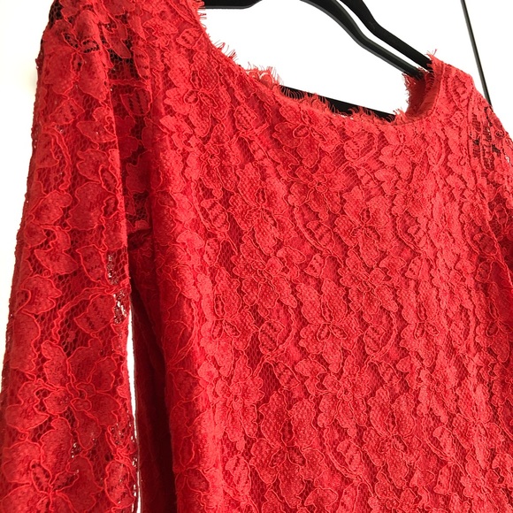 DVF Zarita red lace dress size 6 brand new - Picture 5 of 7